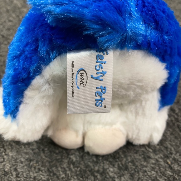 NEW Feisty Pets "Freddy Wreckingball" blue plush- fun surprise feature! - Picture 3 of 6